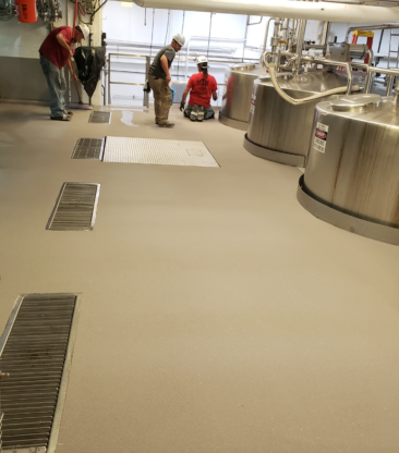 Resinous Flooring for Food & Beverage Facility